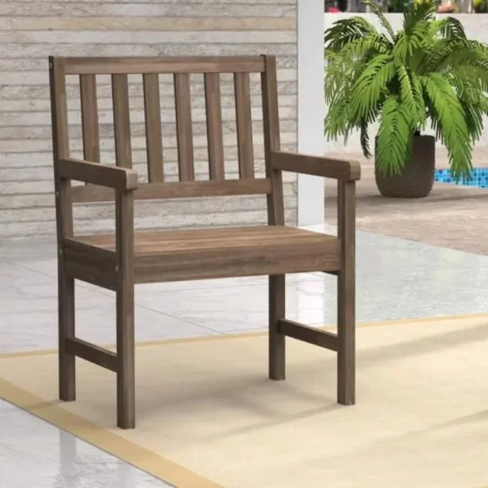 Banco de jardin 1 cuerpo Linea Naturale en Madera natural - Muebles para el exterior, Uruguay | La Cueva Muebles, vista 3