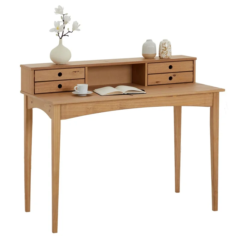 Escritorio 110cm Milan - Madera Maciza en Madera natural - Escritorios, Uruguay | Balton, vista 9