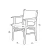 Silla Muelle con Brazo en Madera natural - Sillas, Uruguay | Wave Home, vista 8 de 8