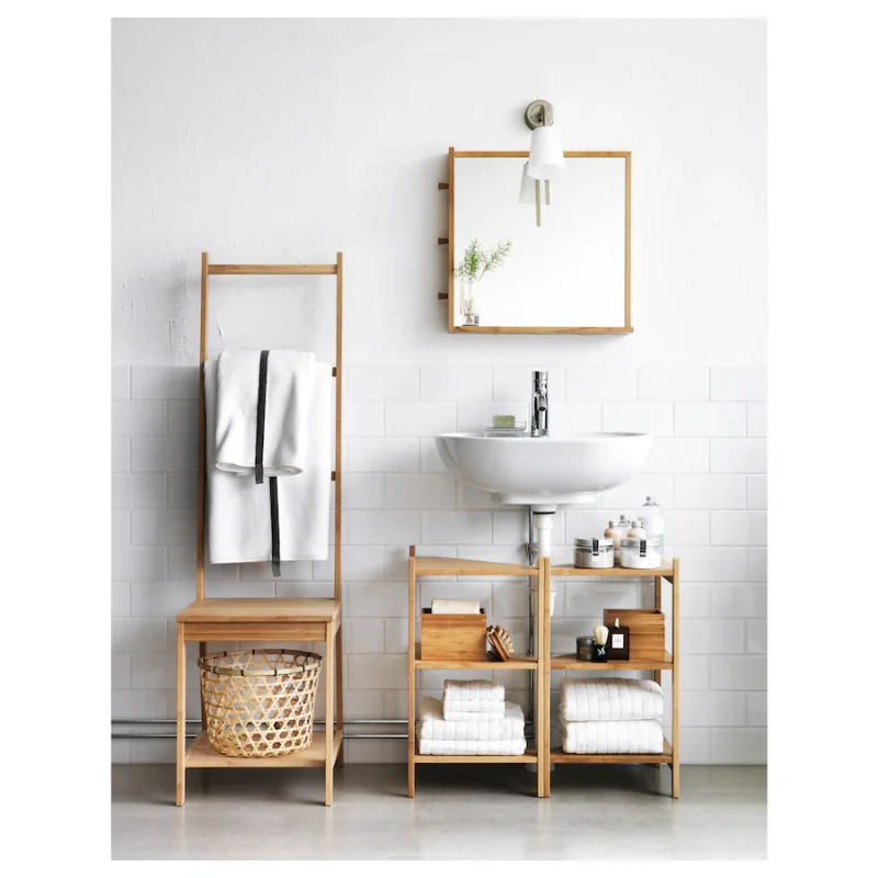 Estantería esquinera en Madera natural - Muebles, Uruguay | Uruguay Bamboo, vista 9