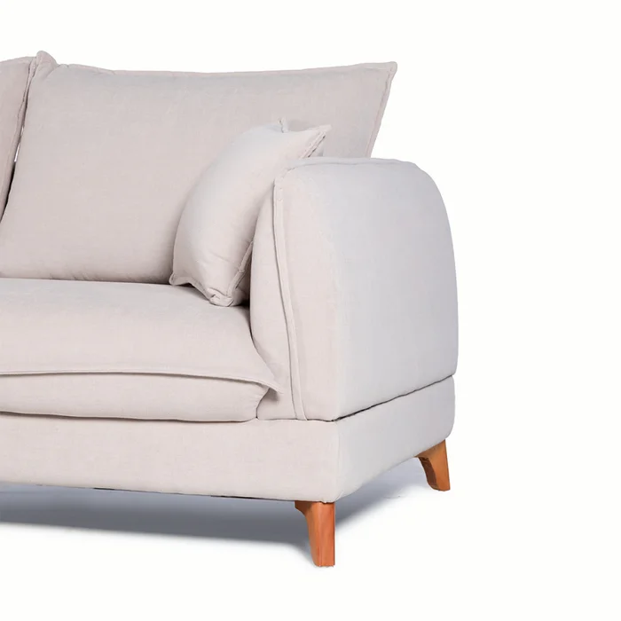 Sofá Savoy - Tela Aquaclean - 3 cuerpos - A fabricar en Beige - Sillones y sofás, Uruguay | Nyr, vista 4