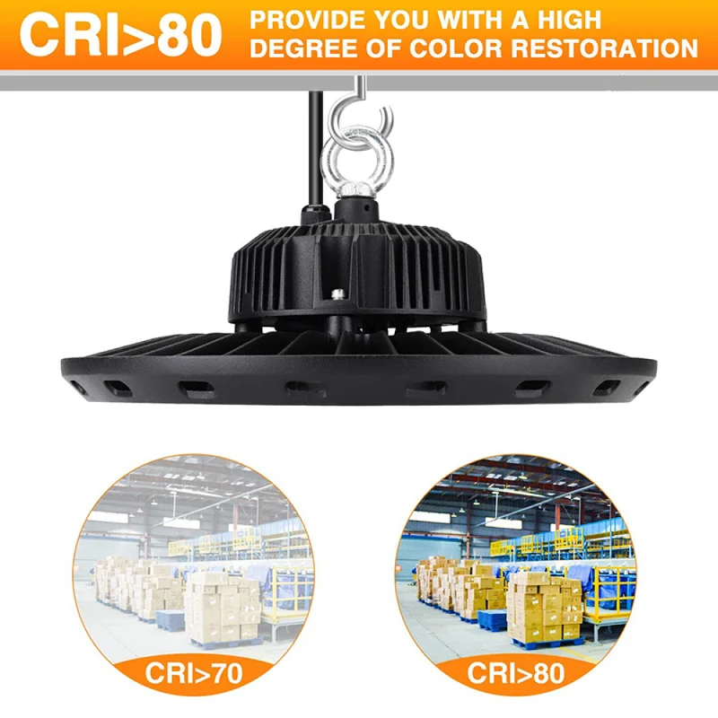 Campana LED UFO 200W Luz Neutra en Negro - Lámparas colgantes, Uruguay | Serlux, vista 3