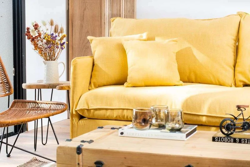SILLON JOAQUINA - LINO BELGA ANTIMANCHAS en Beige - Sillones y sofás, Uruguay | La Iberica, vista 18
