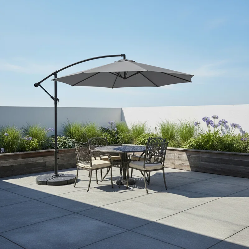 Sombrilla de Jardín 3.0m - Gris en Gris - Muebles para el exterior, Uruguay | Rústico Hogar, vista 3