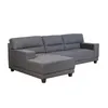 Sofá C/chaise Gris Tela Excelence Izq en Gris - Sillones y sofás, Uruguay | Divino, vista 3 de 8