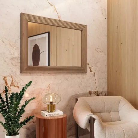Espejo Nest Tauri en Madera natural - Espejos, Uruguay | Aihaus