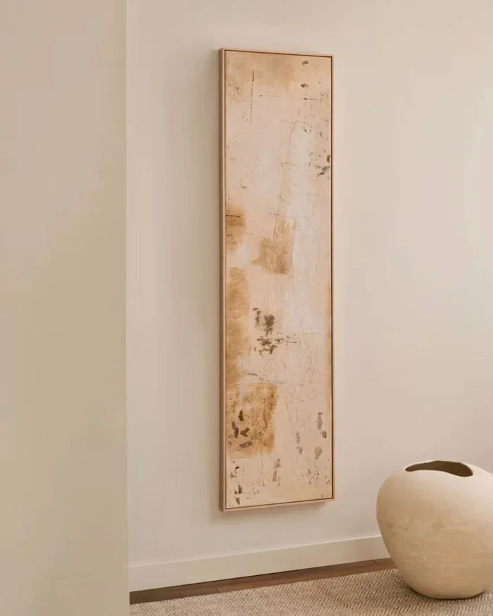 Cuadro abstracto Silpa beige oscuro - 182 x 47 cm en Beige - Decoración de pared, Uruguay | Kavehome, vista 2