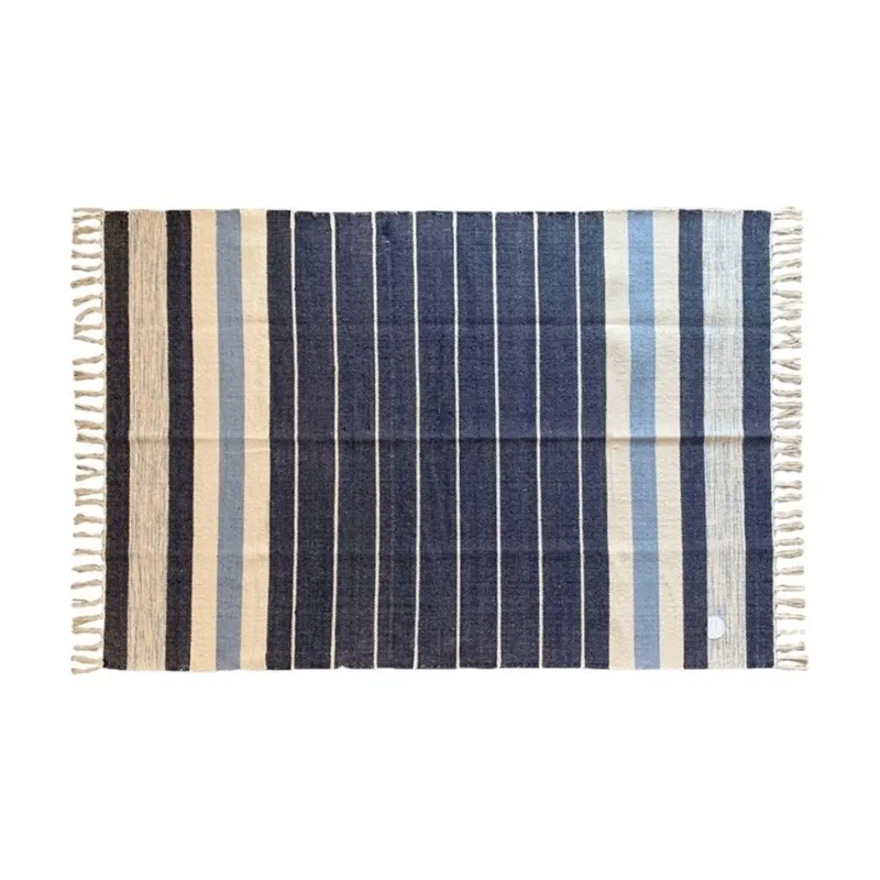 ALFOMBRA C/FLECOS 150X210CM CENTRO AZUL - Textiles, Uruguay | Decohogar