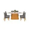 Juego De Comedor Mesa Ovalada 6 Sillas Tapizadas Mdp - Mesas de comedor, Uruguay | Soy Hogar, vista 3 de 8