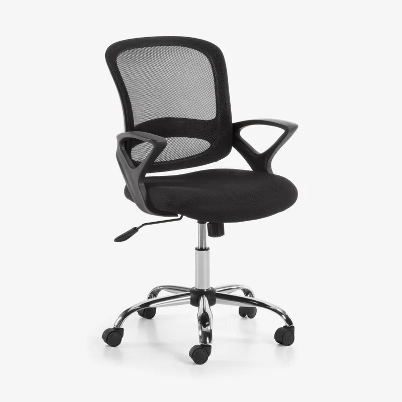 Silla de escritorio Tangier - negro en Negro - Sillas de escritorio, Uruguay | Kavehome