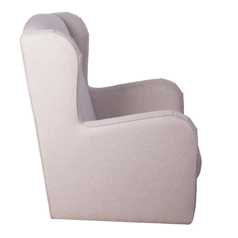 Butaca Mecedora 1 Cuerpo Tela Natural-beige Versalles Beige en Beige - Sillones y sofás, Uruguay | Divino, vista 4