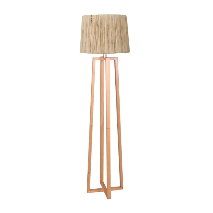 Lampara Madera Natural/beige De pie en Madera natural - Lámparas de pie, Uruguay | Le Blanc