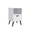 Mesa De Luz Living Dormitorio 1 Cajon Auxiliar Mesita en Blanco - Sillas, Uruguay | Soy Hogar, vista 1 de 4