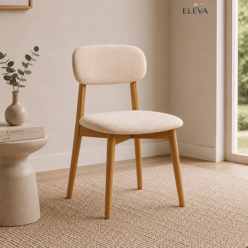 Silla de comedor de madera Moderna - Rubi en Beige - Sillas, Uruguay | Nario Hogar