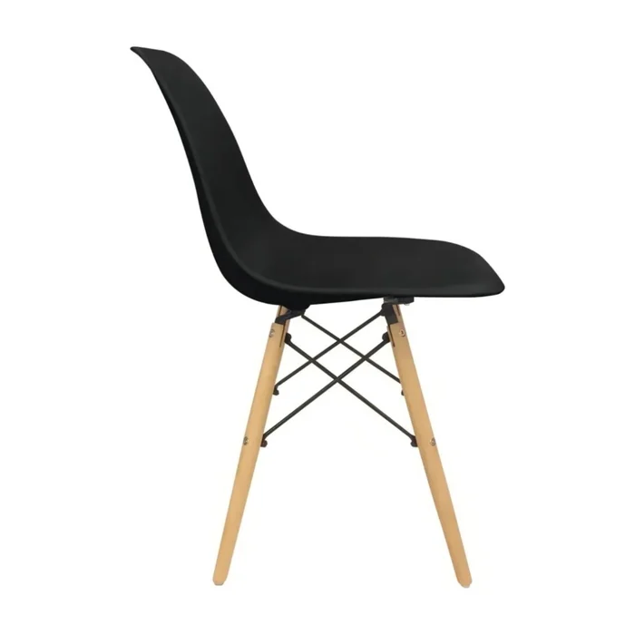 Silla Eames Pack 4 Unidades Calidad Premium - Negro en Negro - Sillas, Uruguay | Rústico Hogar, vista 4
