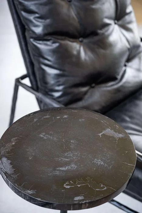 MESA PETRIFICADA BLACK - BASE CEMENTO - 45 CMS - Mesas de living, Uruguay | La Iberica, vista 2