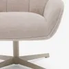 Butaca giratoria Jaspe beige y metal con - beige y metal con con acabado gris FSC 100% en Beige - Butacas, banquetas y puffs, Uruguay | Kavehome, vista 4 de 8
