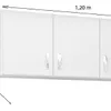 Aereos Cocina Mueble 3 Puertas Blanco/negro 613 - Escritorios y sillas de escritorio, Uruguay | Soy Hogar, vista 4 de 4