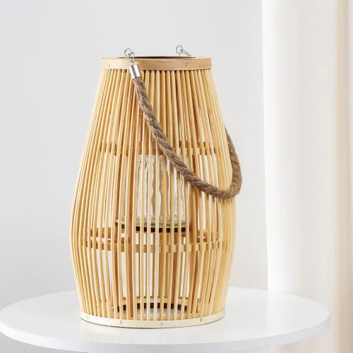 Fanal De Bamboo Con Asa 36 - Velas y Portavelas, Uruguay | Tiendas Montevideo