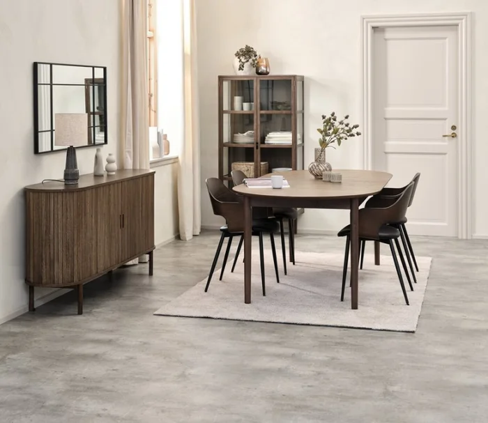 Mesa de comedor MARSTRAND 100x200/280 roble oscuro en Roble oscuro - Mesas de comedor, Uruguay | JYSK, vista 2