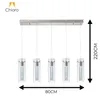 Colgante led lineal cinco cilindros efecto agua 30W en Plateado - Lámparas colgantes, Uruguay | Iluminica, vista 5 de 6