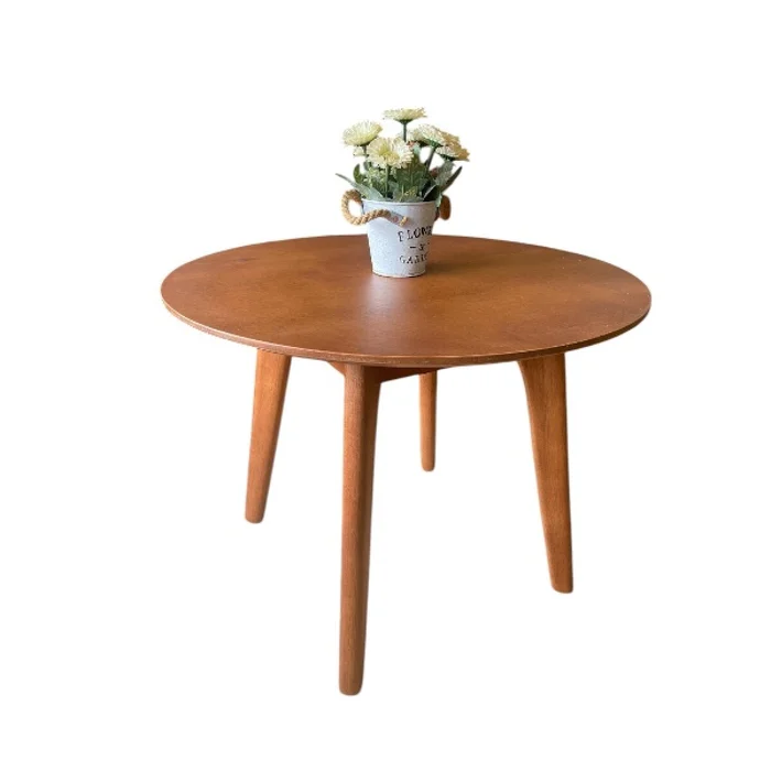 Mesa de living redonda nordica 65cm — Serra Amoblamientos en Marrón - Mesas de living, Uruguay | Serra Amoblamientos
