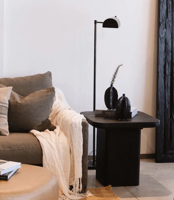 MESA LATERAL OSLO CUADRADA TEKA en Negro - Mesas de arrimo, Uruguay | Masinfinito Casa