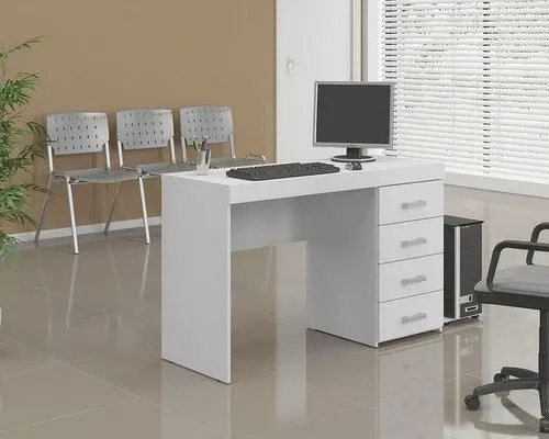 Escritorio MALTA REF.1179 Blanco – 4 Cajones en Blanco - Escritorios y sillas de escritorio, Uruguay | Igoa