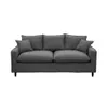 Sofa 3 Cuerpos Moderno Tapizado Tela Con Patas en Gris - Sillones y sofás, Uruguay | Soy Hogar, vista 8 de 8