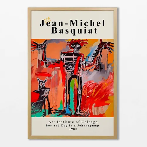 Basquiat - Boy and dog en Multicolor - Láminas, Uruguay | La Cuadrería