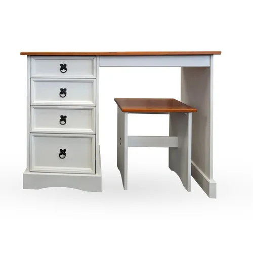 Escritorio 3 cajones Blanco - Escritorios y sillas de escritorio, Uruguay | Concetto Casa