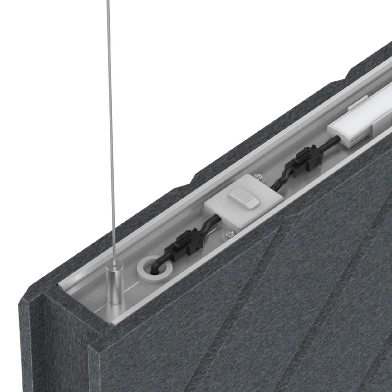 Luminaria de Suspender Acústica Atom 150cm Gris CCT en Gris - Lámparas colgantes, Uruguay | Serlux, vista 5