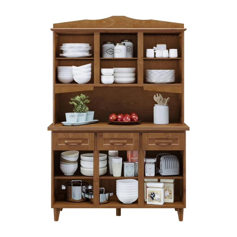 Kit De Cocina 5 Puertas 3 Cajones 100% Madera Línea Clásica en Marrón - Muebles, Uruguay | Soy Hogar, vista 6