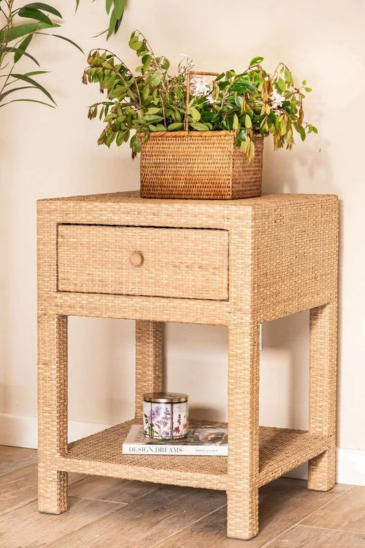 MESA DE LUZ RATTAN - NUDE en Madera natural - Mesas de luz, Uruguay | La Iberica, vista 10