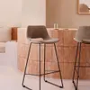 Taburete Zahara - marrón y acero con acabado negro altura 76 cm en Marrón - Butacas, banquetas y puffs, Uruguay | Kavehome, vista 2 de 10