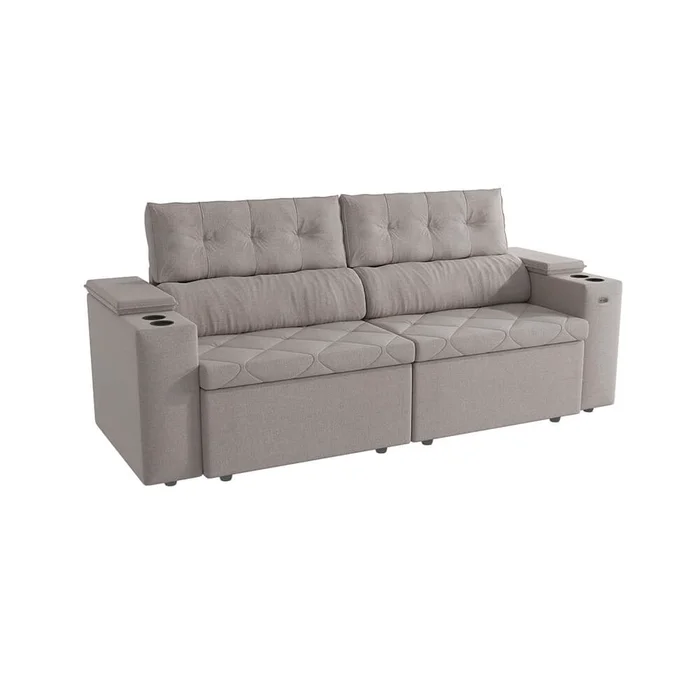 Sofa Otto 260CM - Retractil/Reclinable en Beige - Sillones y sofás, Uruguay | Balton, vista 16