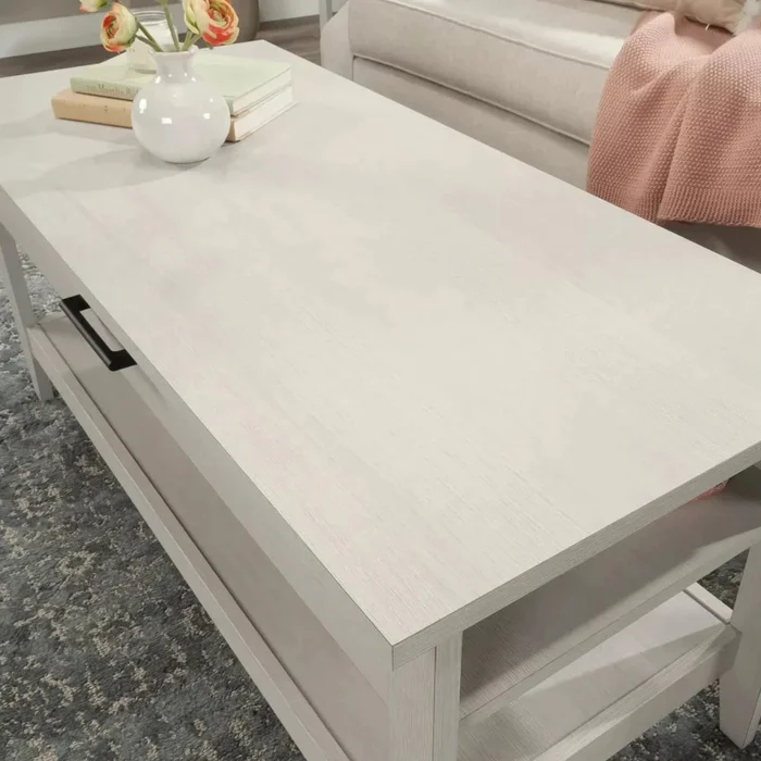 Mesa Ratona Articulada - Sauder - Linea Summit Station - Blanco en Blanco - Mesas de living, Uruguay | Ecowood, vista 2