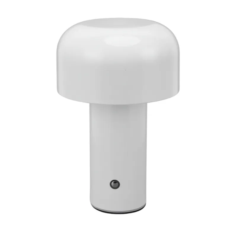 Lampara De Mesa Recargable Tulipa Blanco en Negro - Lámparas de mesa, Uruguay | Serlux