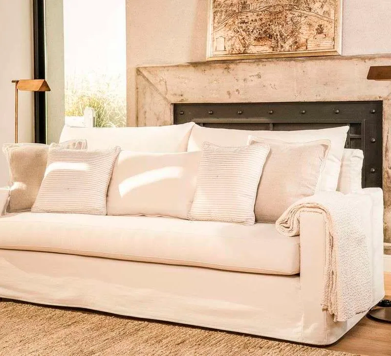 SILLON SOFIA - JEAN NATURAL LAVABLE en Off-white - Sillones y sofás, Uruguay | La Iberica