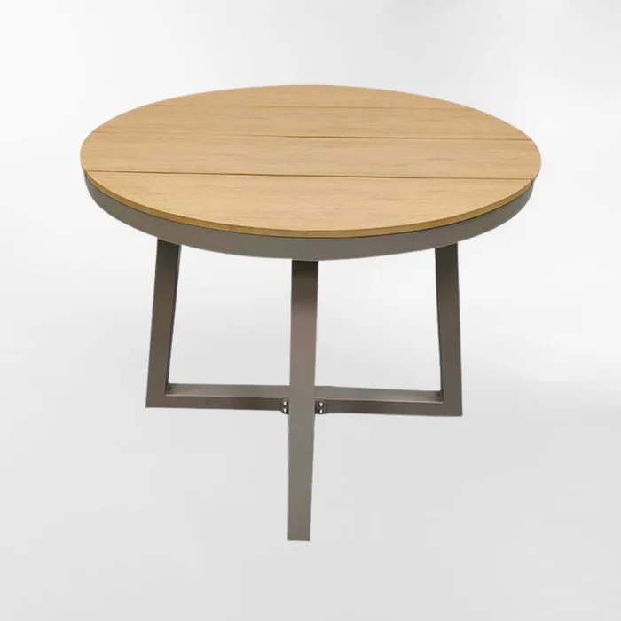 MESA DE EXTERIOR BRONTE Gris CIRCULAR en Gris - Mesas de comedor, Uruguay | Viasono, vista 2