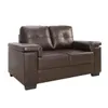 Sillon 2 cuerpos Eco Cuero - Chocolate en Marrón - Sillones y sofás, Uruguay | La Cueva Muebles, vista 3 de 10