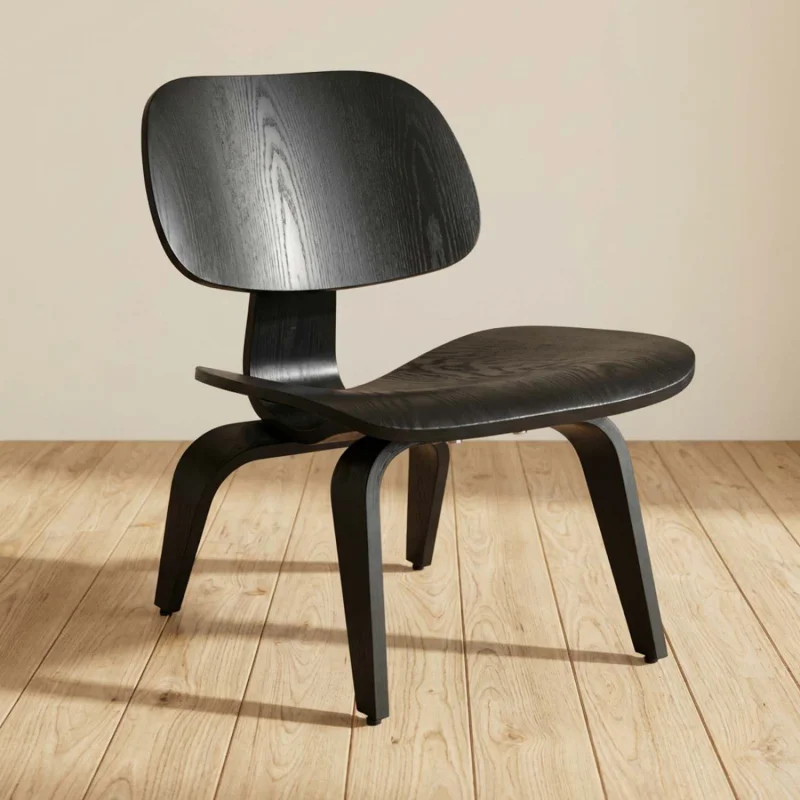 Butaca – Poltrona Eames Negro LCW en Marrón - Butacas, banquetas y puffs, Uruguay | Berna Home, vista 3