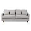 Sofá Realeza - Tela Microfibra - 3 cuerpos - 12073 (Greige) en Beige - Sillones y sofás, Uruguay | NYR, vista 2 de 5