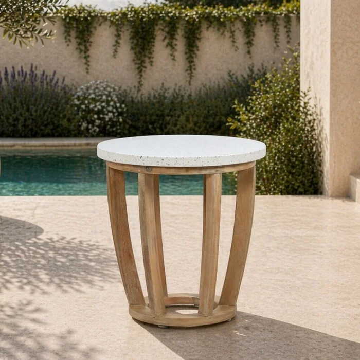 Woodland Mesa Auxiliar en Madera natural - Muebles para el exterior, Uruguay | Aihaus