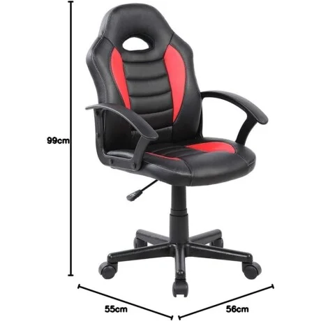Silla Gamer Eco en Negro - Sillas de escritorio, Uruguay | La Cueva Muebles, vista 13