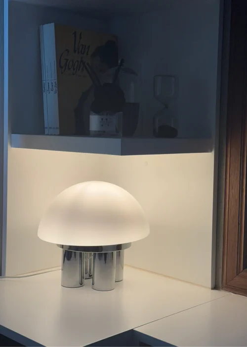 Lámpara Hongo en Plateado - Iluminación, Uruguay | CB Studio, vista 2