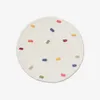 Alfombra redonda Epifania 100% algodón blanco con puntos multicolor Ø 120 cm en Blanco - Textiles, Uruguay | Kavehome, vista 1 de 4