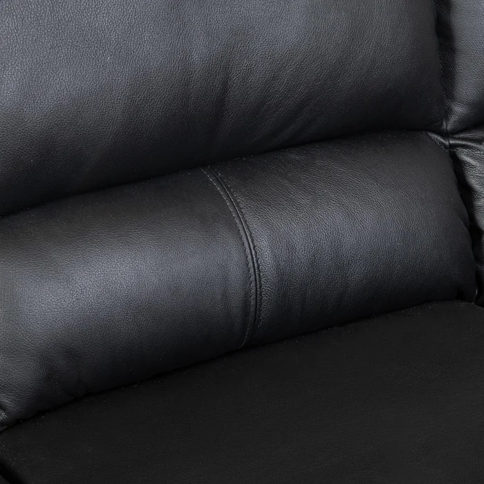 Sillón 3 Cuerpos Cuero Negro Florencia en Negro - Sillones y sofás, Uruguay | Divino, vista 6