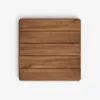Mesa Saura de de madera de acacia acabado nogal 70 x 70 cm en Natural, Negro - Muebles para el exterior, Uruguay | Kavehome, vista 2 de 5