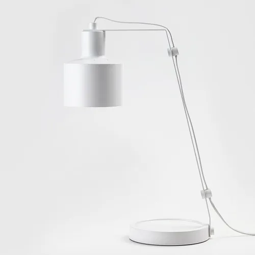 Lámpara de Escritorio Harek – Luz Direccionada | Diseño Metálico Blanco o Gris en Blanco - Lámparas de mesa, Uruguay | Bascuhouse